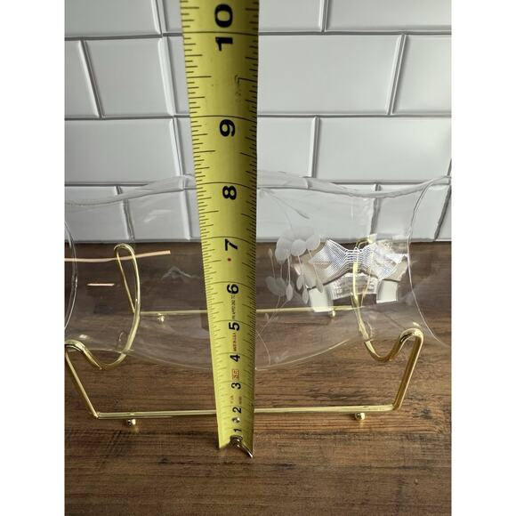 Vintage Hurricane Vase Center Piece With Stand - Picture 6 of 6